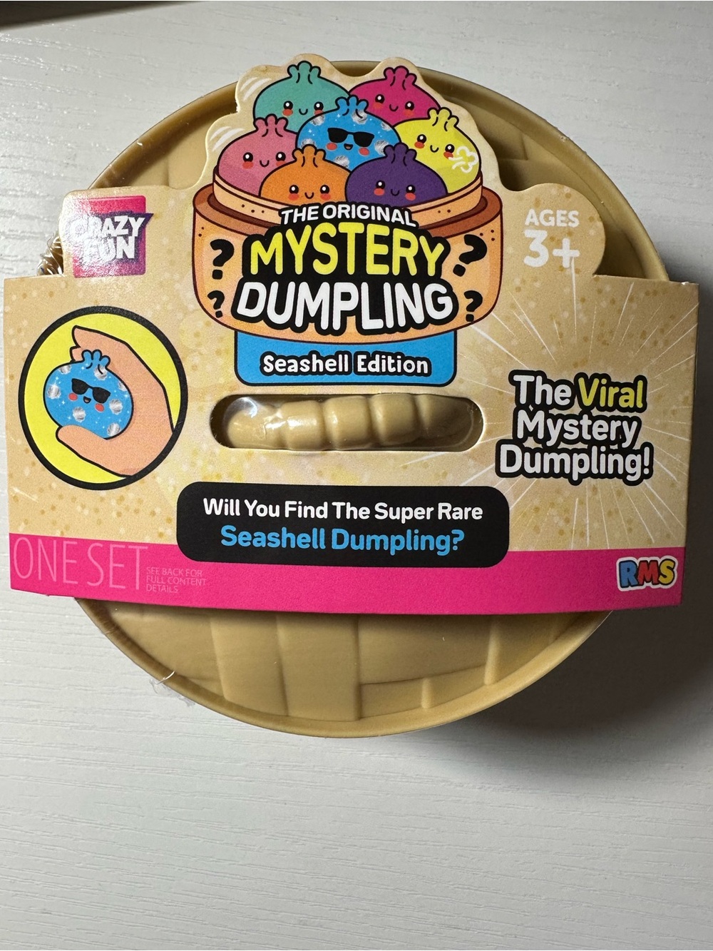 RMS Crazy Fun Mystery Dumpling Bao Bun Squishy – Seashell edition NWT